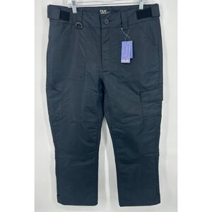 NWT Huk Grand Banks Black Men's Pants Large Waterproof Fishing